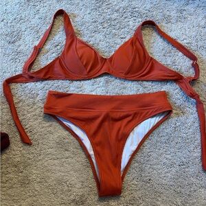 Rust Orange Bikini Set